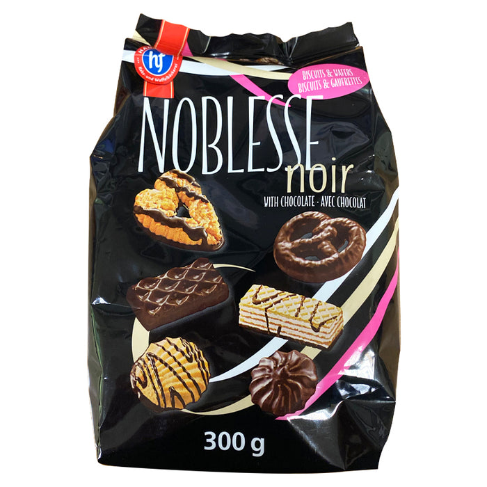HANS FREITAG NOBLESSE NOIR ASSORTED BISCUITS AND WAFERS 300G