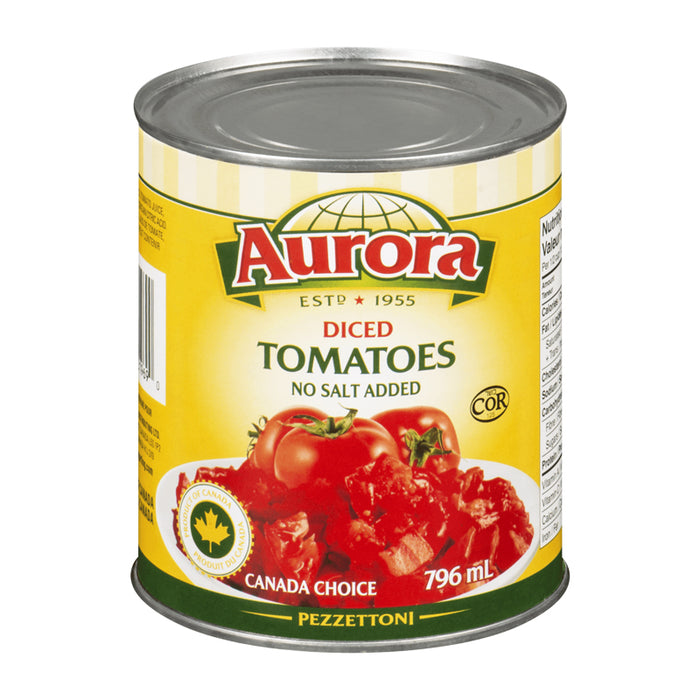 AURORA 796ML TOMATO SAUCES AND PASTES TOMATOES DICED