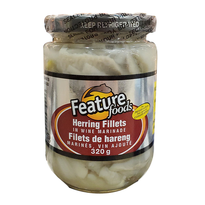 FEATURE FOODS 320G HERRING FILLETS