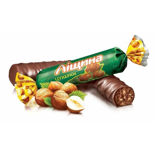 ROSHEN "LESHINA" CHOCOLATE CANDY WITH HUZELNUTS KG