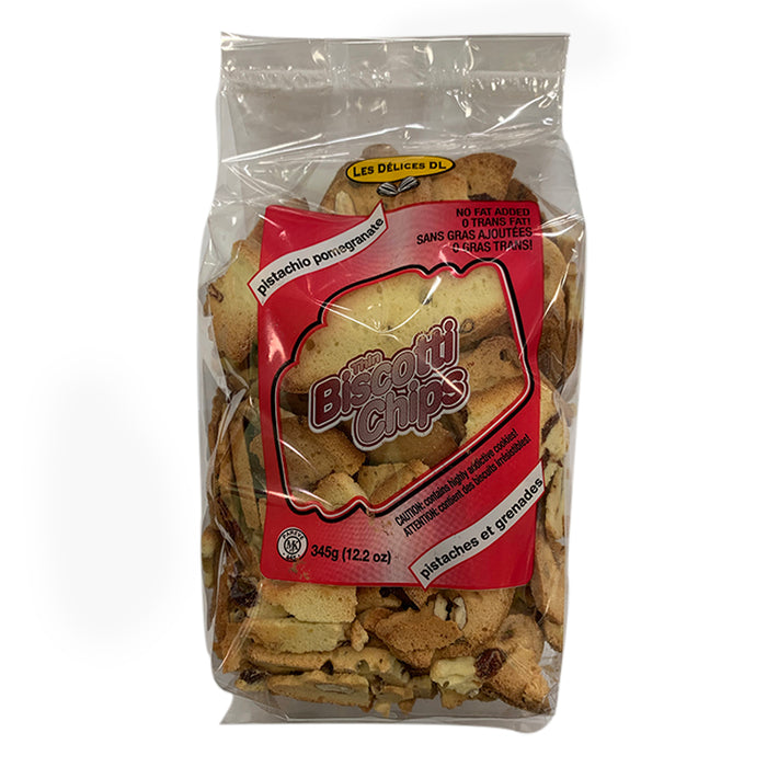 LES DELICES DL THIN BISCOTTI CHIPS ALMOND CRANBERRY 345G