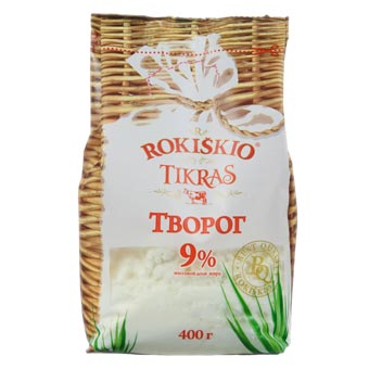 ROKISKIO TIKRAS FARMER CHEESE 9% 400G