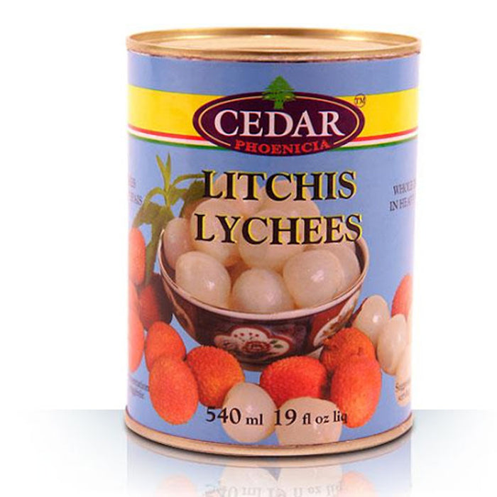 CEDAR FRUITS LYCHEES WHOLE PEELED IN SYROP 540ML