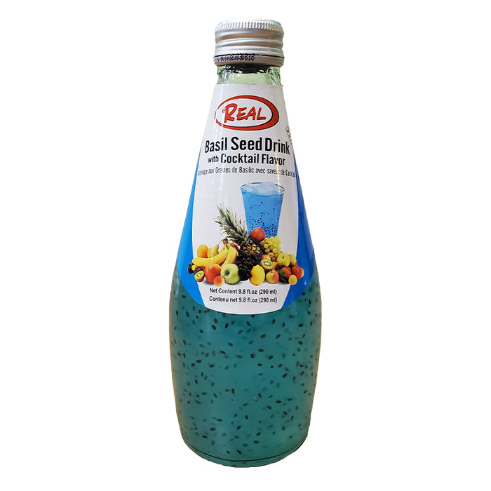 REAL 290ML  BASIL SEED DRINK WITH COCKTAIL FLAVOR