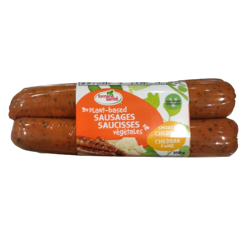 FONTAINE SANTÉ PLANT BASED SAUSAGES SMOKED CHEDDAR SAUSAGES 350G