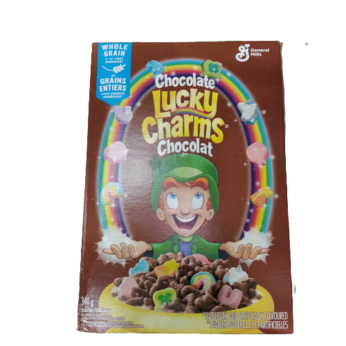 GENERAL MILLS LUCKY CHARMS CHOCOLATE CEREAL 300G