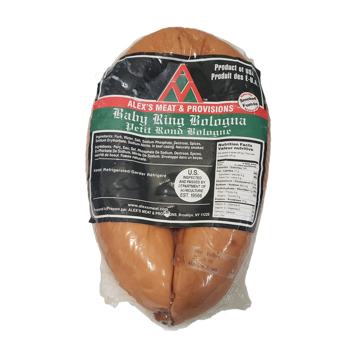 BABY BOLOGNA RING SMOKED VACCUM PACKED DELI MEATS