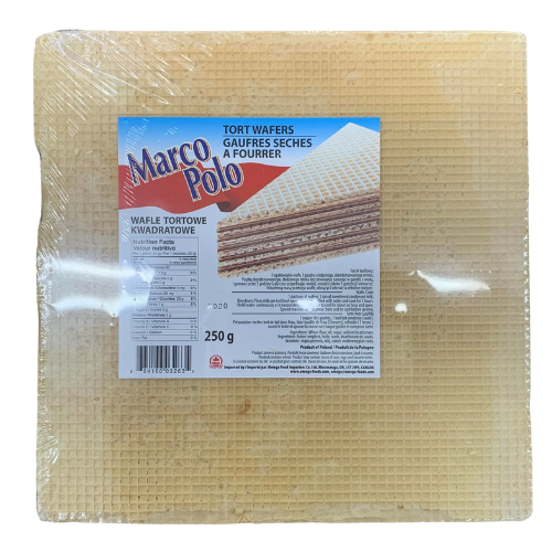 MARCO POLO WAFFEL SQUARE SHEETS 250G