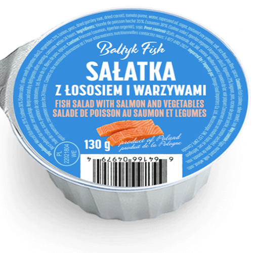 BALTYK FISH FISH SALAD WITH SALMON AND VEGETABLES 130G