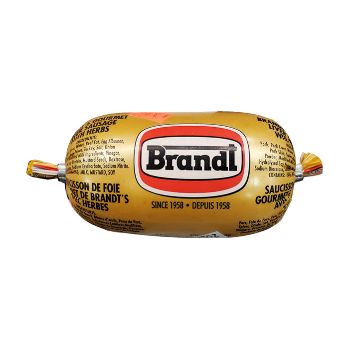 BRANDT 250G DELI MEATS LIVER SAUSAGE WITH HERBS
