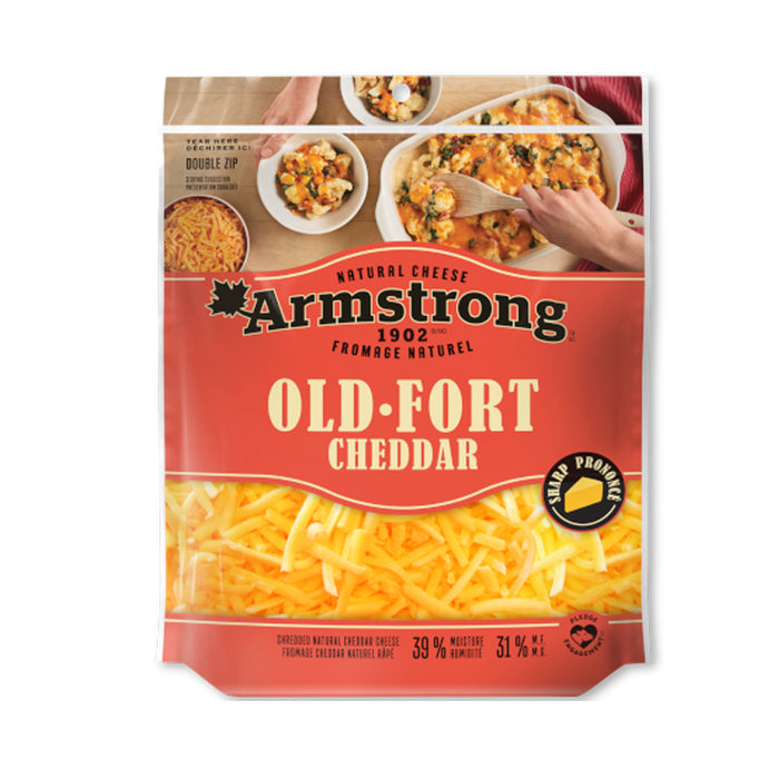 ARMSTRONG CHEESE 320G PACKAGED CHEESE CHEDDAR OLD GRATED