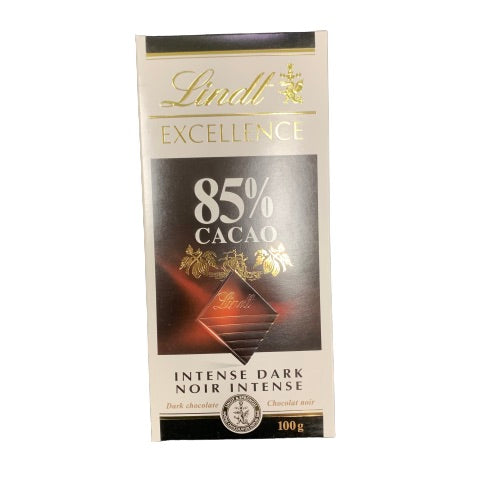 LINDT INTENSE DARK CHOCOLATE 85% 100G