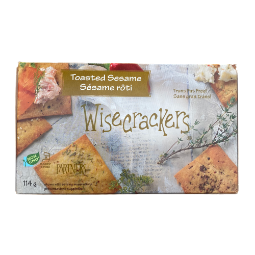 WISE CRACKERS TOASTED SESAME 114G
