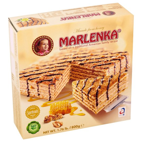 MARLENKA HONEY CAKE WITH WALNUTS 800G