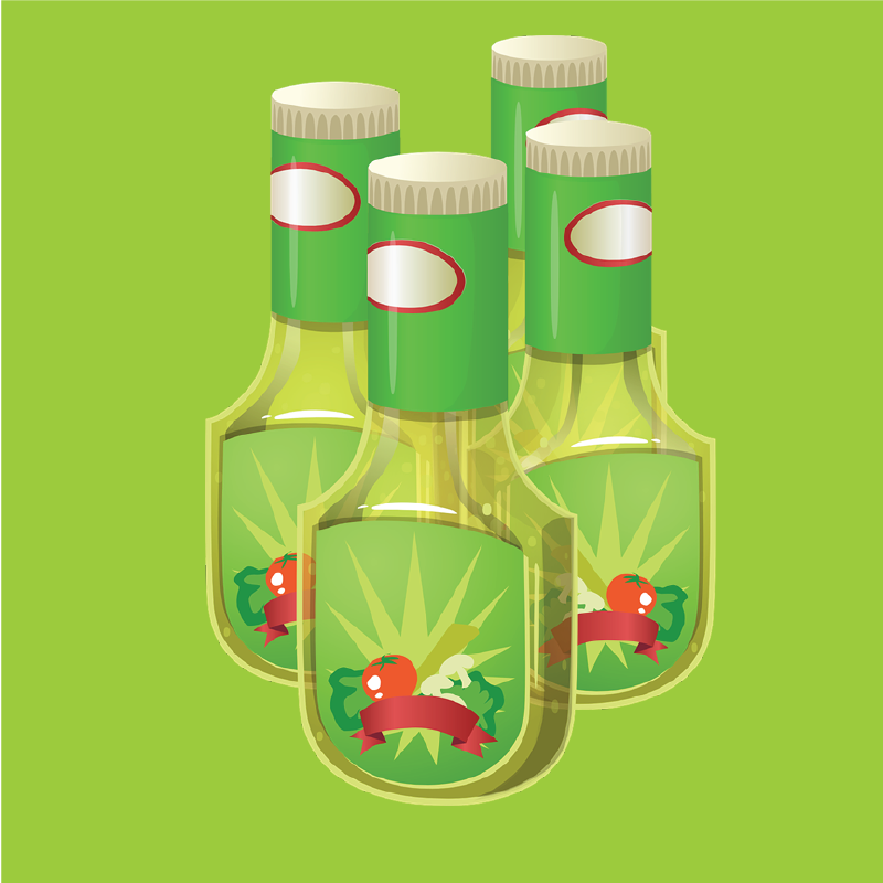 salad dressing bottle clip art