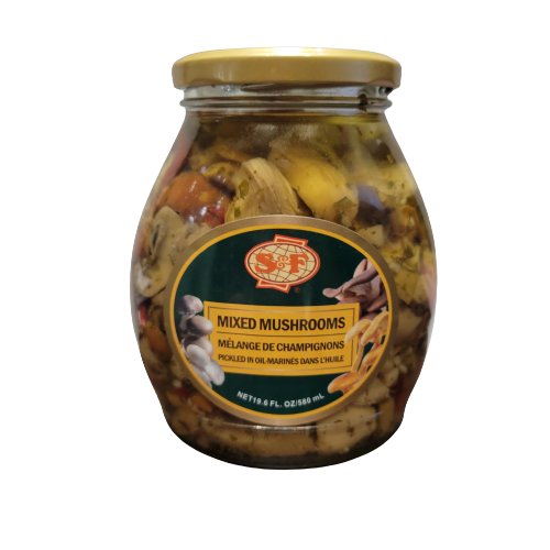 SF MIXED MUSHROOMS PICKLED IN OIL 580ML