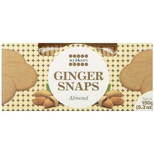 NYAKERS GINGER SNAP ALMONDS 150gr