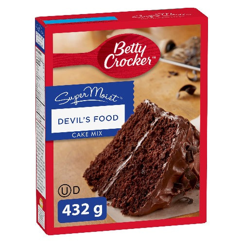 BETTY CROCKER DEVIL'S FOOD CHOCOLAT CAKE MIX 432G