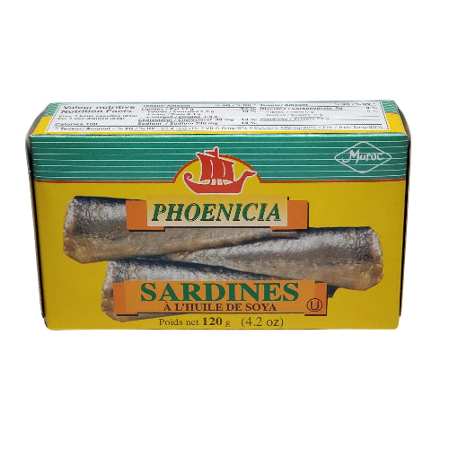 PHOENICIA SARDINES IN SOYBEAN OIL 120G