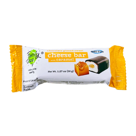 BARRE DE GÂTEAU AU FROMAGE CARAMEL FAMILY TREE 36GR