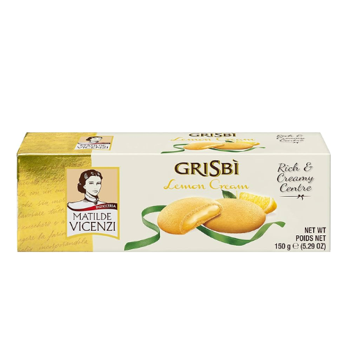 GRISBI BISCUITS WITH LEMON CREAM FILLING 150G