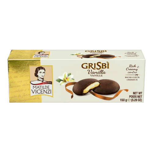 GRISBI BISCUITS WITH VANILLA CREAM FILLING 150G