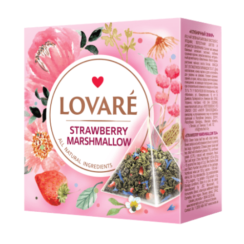 LOVARE TEA STRAWBERRY MARSHMALLOW 15 X 2G