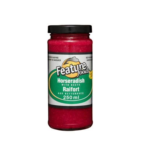 FEATURE FOODS HORSERADISH PREPARED WITH BEETS 250ML