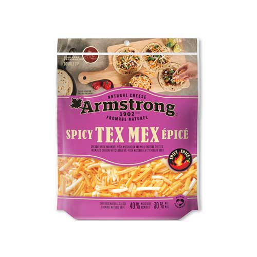ARMSTRONG SPICY TEX MEX CHEDDAR CHEESE 500G