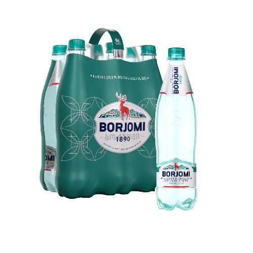 BORJOMI MINERAL WATER 6 PACK 1.25l