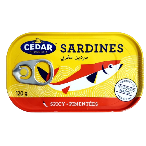 CEDAR SARDINES SPICY 120G
