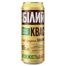 TARAS KVAS RYE AND BARLEY MALT BEVERAGE WHITE 500ML