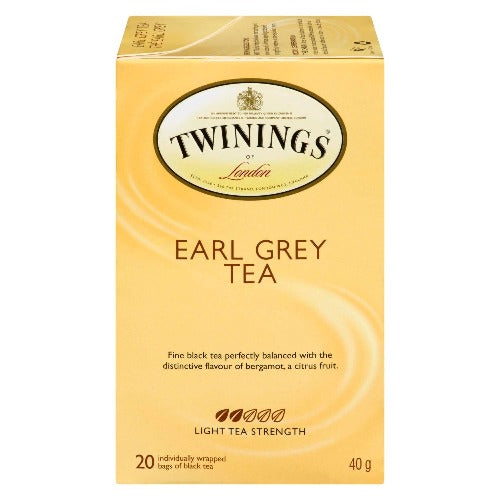 TWININGS LONDON EARL GREY TEA 20 BAGS