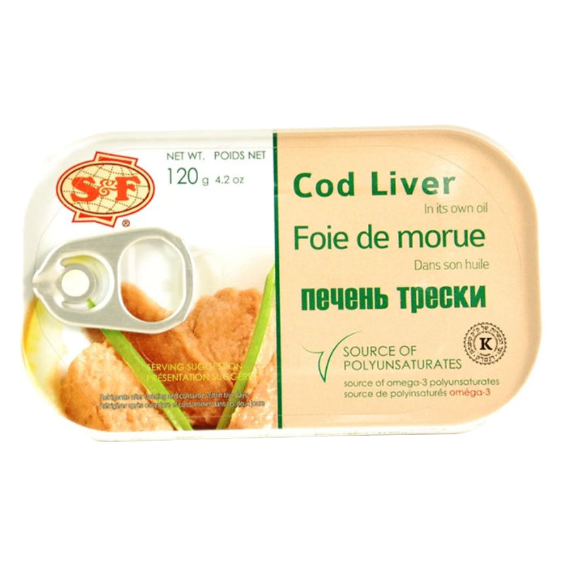 S&F COD LIVER 120G — Epicure Market