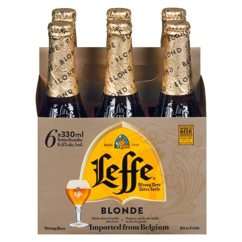 LEFFE BEER BLONDE 6.6% ALC 6 x 330ML