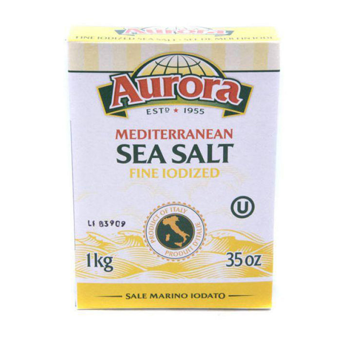 AURORA SEA SALT FINE IODIZED 1KG