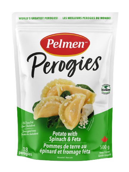 PELMEN FOODS POTATO WITH SPINACH AND FETA CHEESE 500G