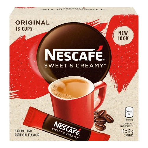 NESCAFE SWEET & CREAMY INSTANT COFFEE OROGINAL 18*19G