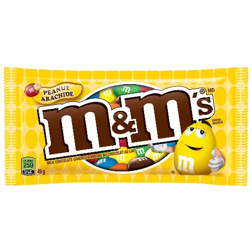 M&M PEANUT MILK CHOCOLATE CANDIES 49G