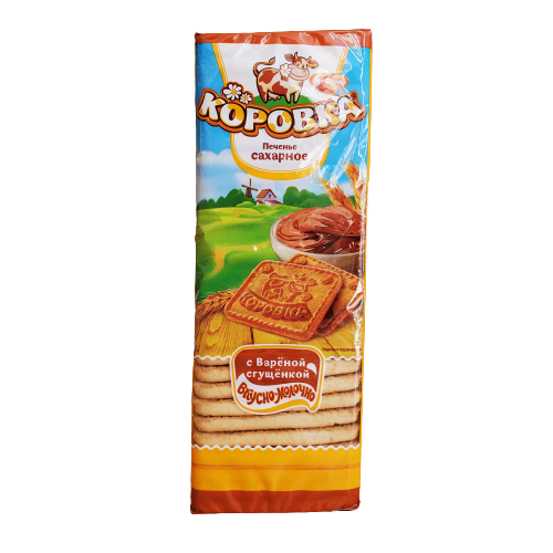 ROTFRONT KOROVKA SWEET BISCUITS WITH CARAMELIZED MILK 375G