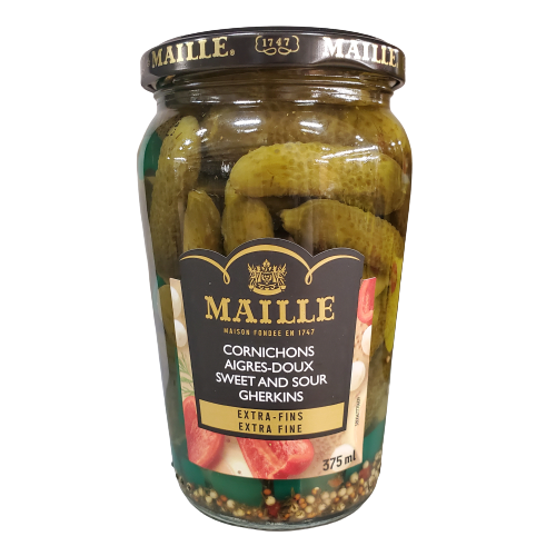 MAILLE SWEET AND SOUR CORNICHONS 375ML