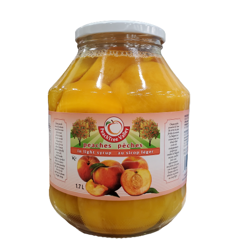 PEACH TREE VALLEY PEACHES IN LIGHT SYRUP 1.7L