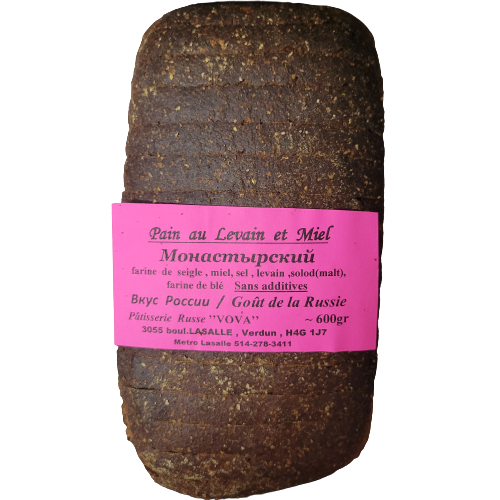 VOVA MONASTERY RYE BLACK BREAD 600G — Epicure Market
