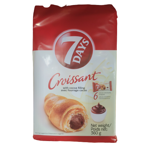 7 DAYS CROISSANTS WITH COCOA FILLING 6 x 60G