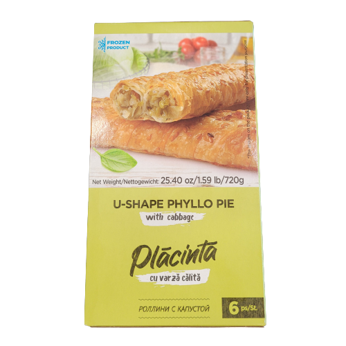 U SHAPE PLACINTA PHYLLO PIE WITH CABBAGE 6PS 720G