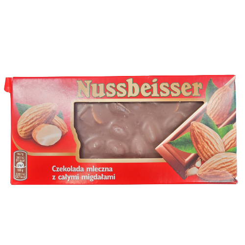 NUSSBEISSER MILK CHOCOLATE WITH ALMOND 100G