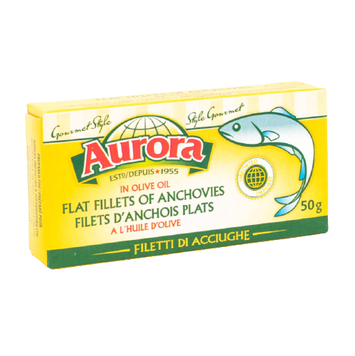 AURORA FLAT FILLETS OF ANCHOVIES 50G