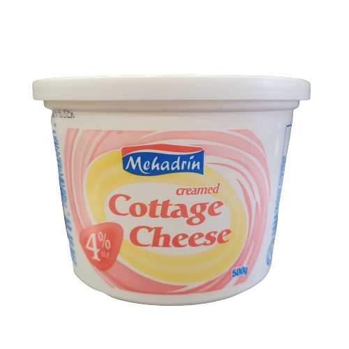 MEHADRIN CREAMED COTTAGE CHEESE 4% 500G