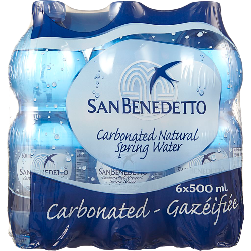 SAN BENEDETTO WATER CARBONATED 6X1.5L