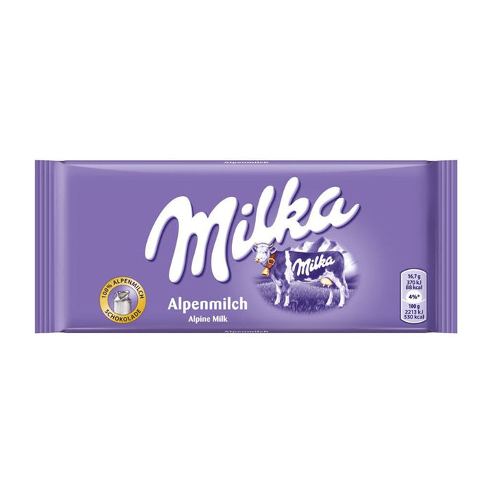 MILKA ALPINE CHOCOLATE BAR 100G